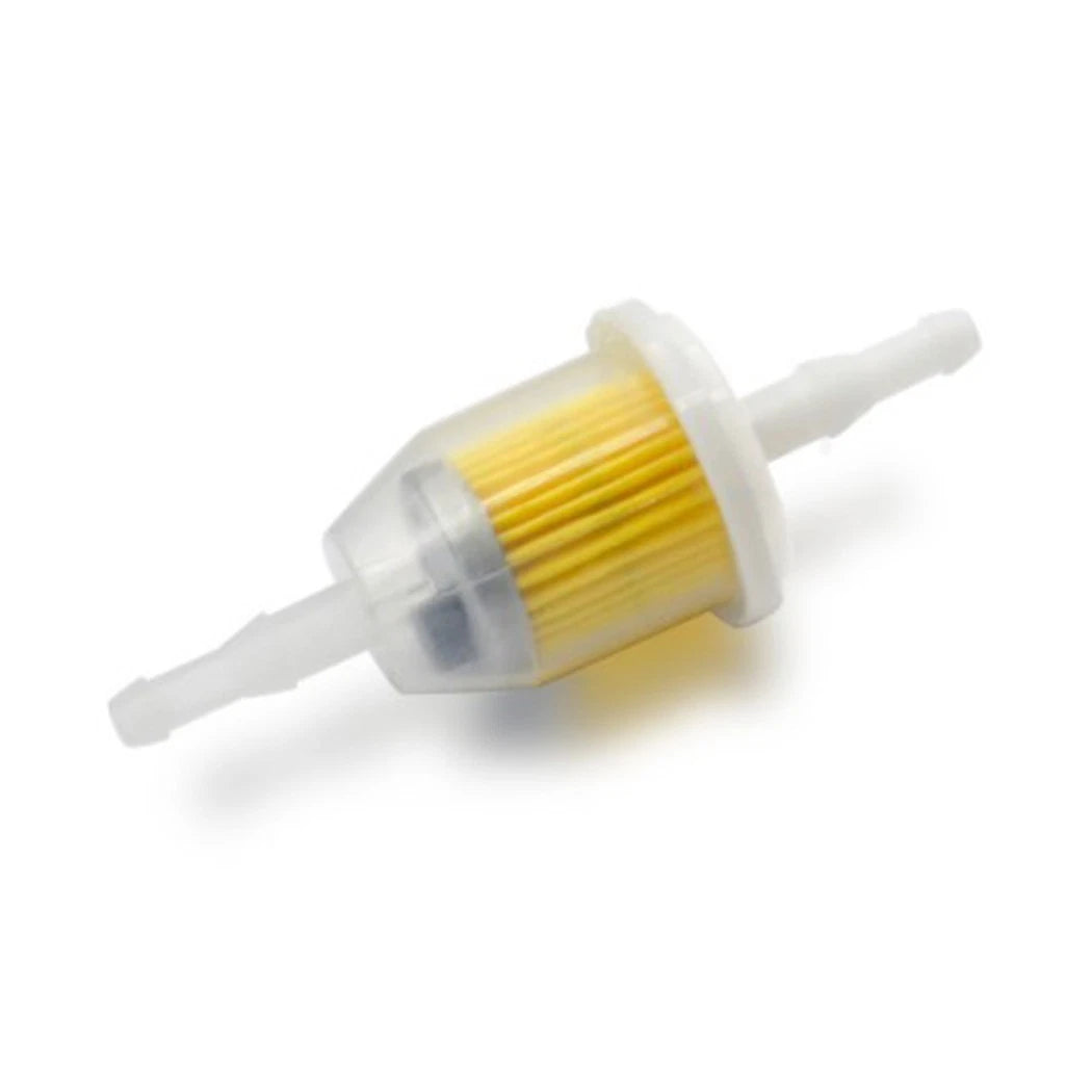 2X Nylon Transparent Fuel Filter for Lawn Mower (Inline, 6mm Diameter)