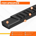 6" Side Step Nerf Bar Running Board for Silverado/Sierra Crew Cab (2007–2019)