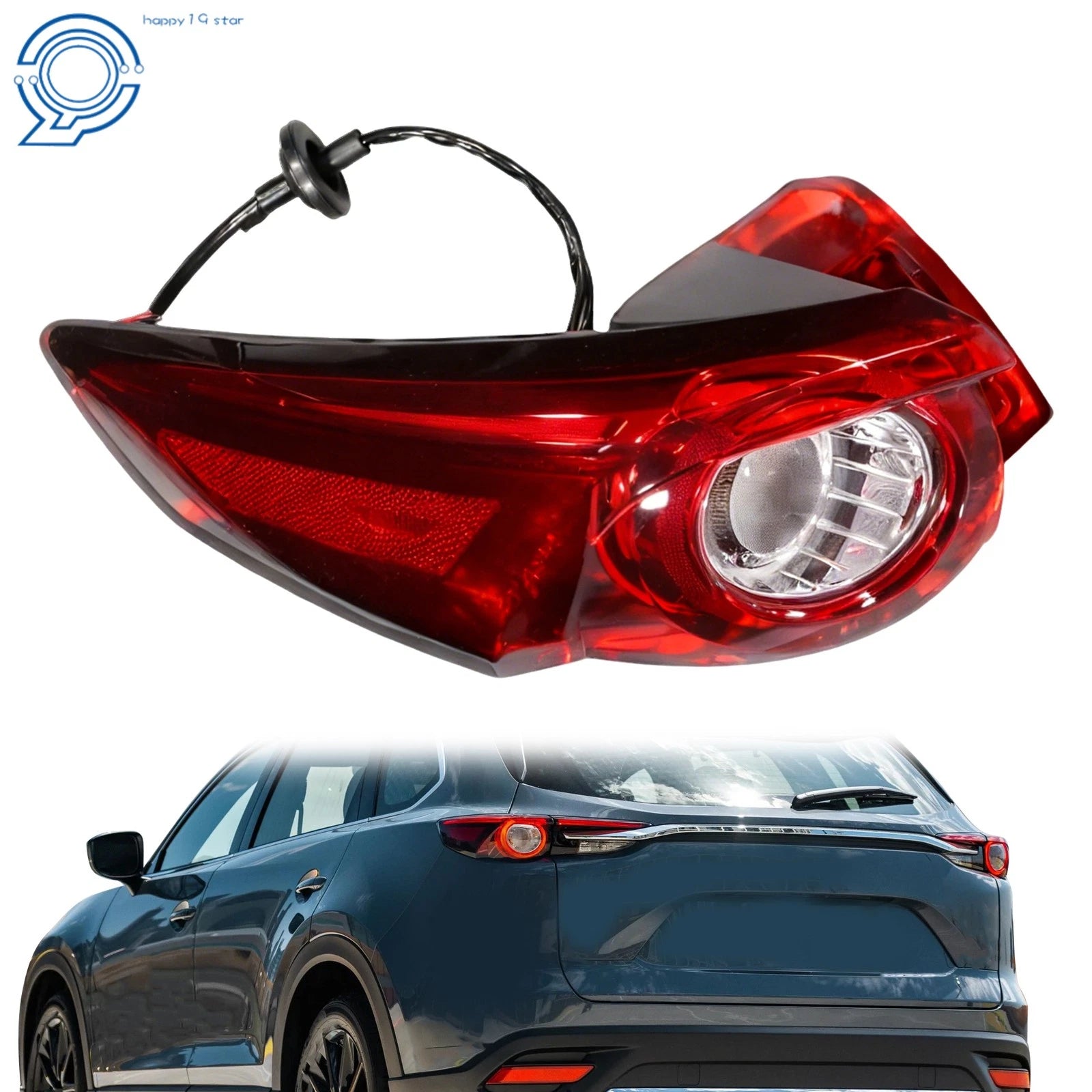 Left Rear Outer LED Tail Light Assembly for Mazda CX-9 (2016–2023)