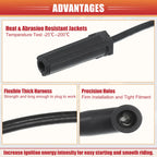 7 Pcs Spark Plug Wire Ignition Coil Cable No.12074078 for Chevrolet Astro (1985–1995)