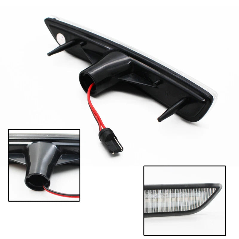 Front Amber LED Side Marker Lights for Ford Mustang (2010–2014)