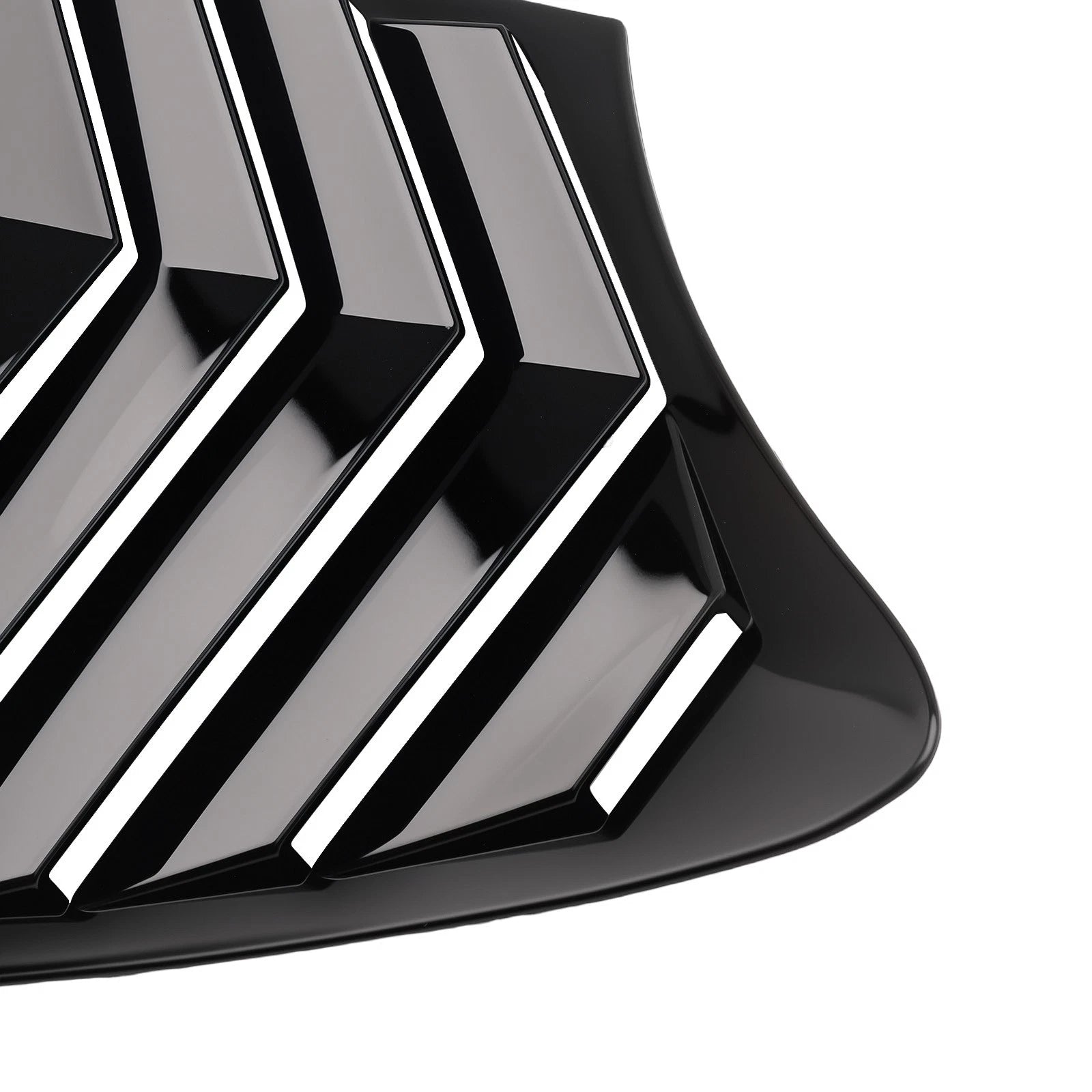 Quarter Panel Side Window Louvers for Infiniti Q50 (2014–2024) Gloss Black ABS