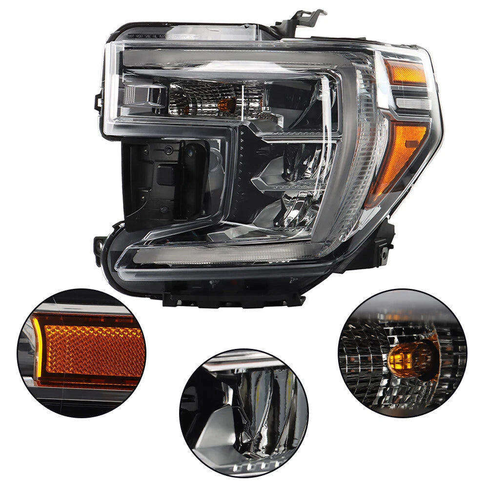 Driver Side Headlight Assembly for GMC Sierra 1500 (2019–2021)