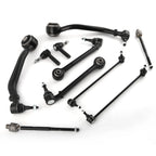 Set of 10 Front Lower Control Arms & Tie Rods for Chevy Camaro (2010–2015)