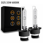 2X Xenon Headlight Bulb 6000K for