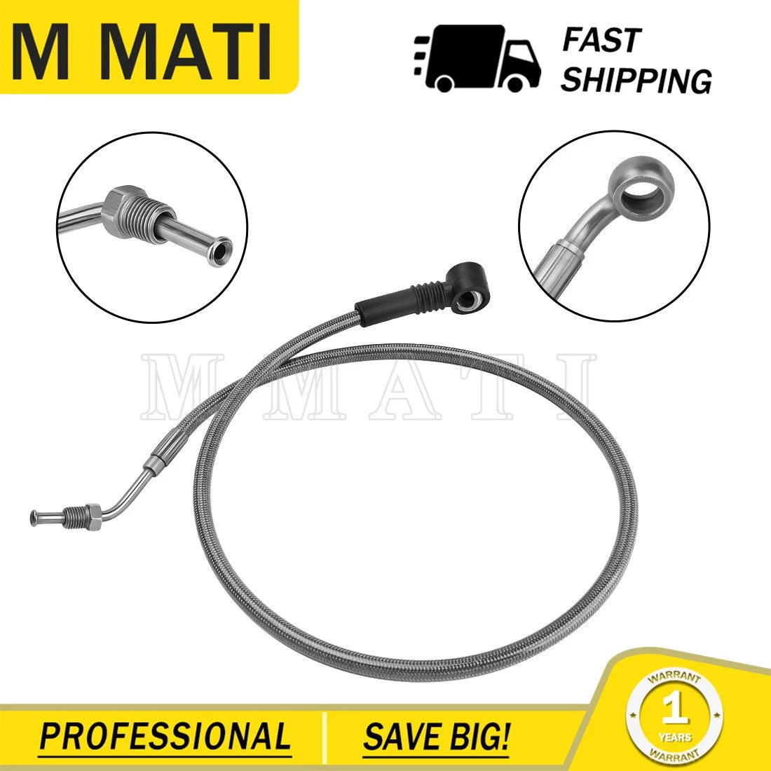Front Upper Brake Hose 1911393 for Polaris Sportsman 850 1000 Scrambler 850 1000