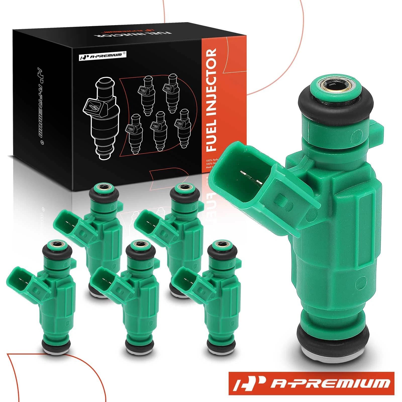 Set of 6 Fuel Injectors for Kia Sorento (2011–2013) & Hyundai Santa Fe (2010–2012)