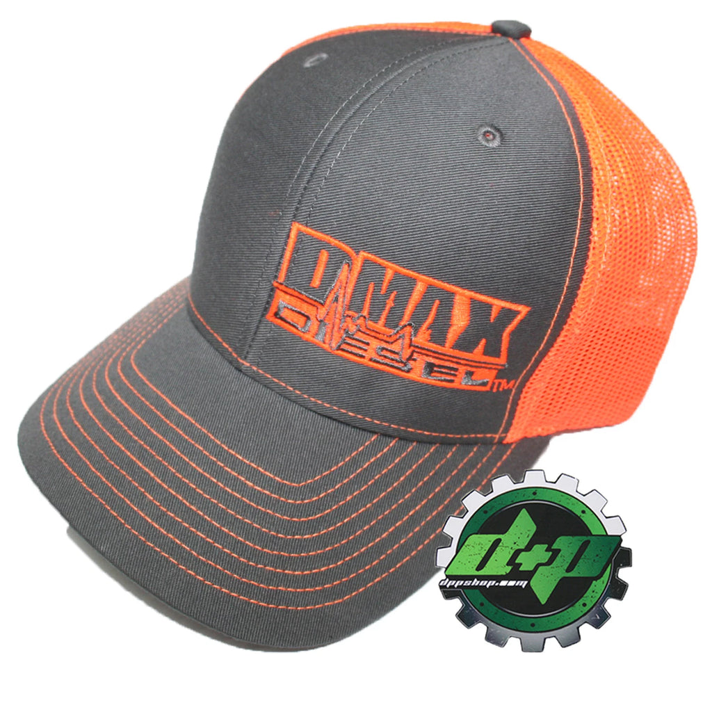 Duramax Diesel Trucker Hat Neon Orange Snapback Mesh