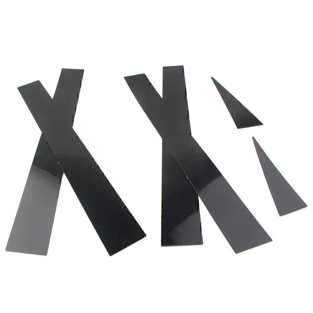 6 x Car Pillar Post Door Trim Black Covers for Toyota Sienna (2004-2010)