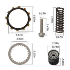 Clutch Friction Plates Kit for Yamaha YZF-R6/S (2003–2009)