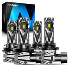 2X NOVSIGHT 9005 H11 LED Headlight Bulbs Kit 6500K 16000LM 60W for