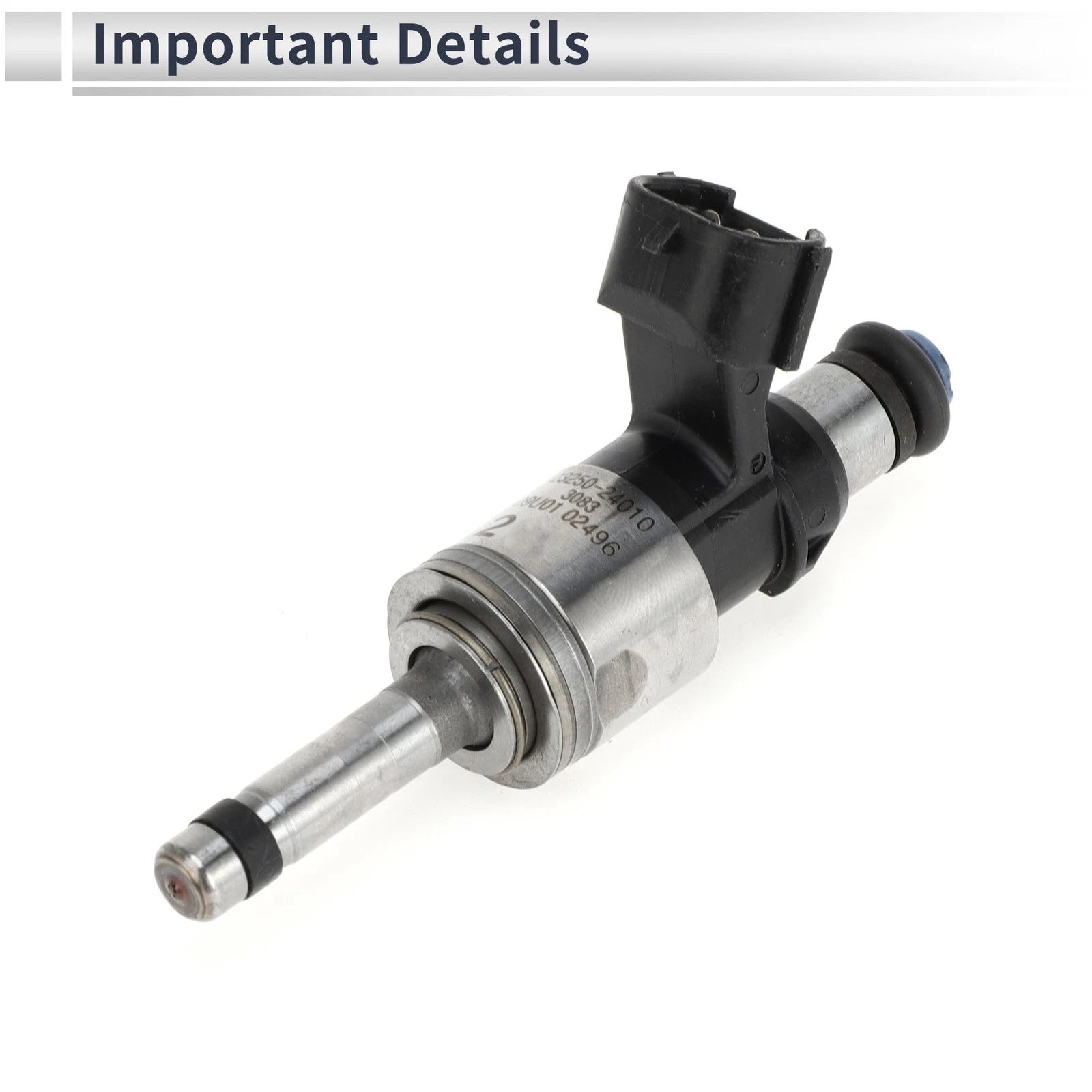 Fuel Injector for Lexus UX200 2019–2022 (1 Pc, Black Silver Tone)
