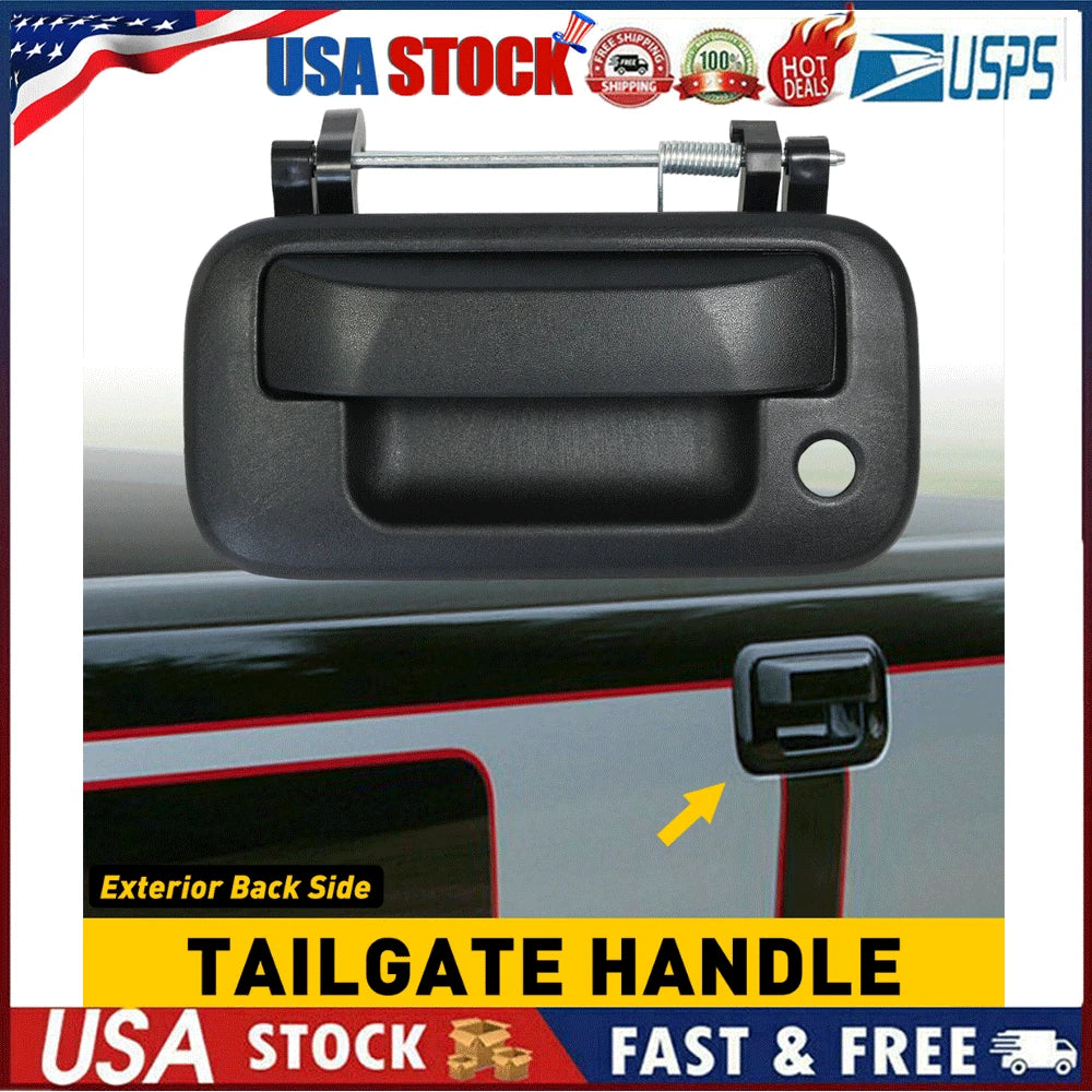 Tailgate Handle for Ford F-150 (2004â2013) Textured Black with Keyhole