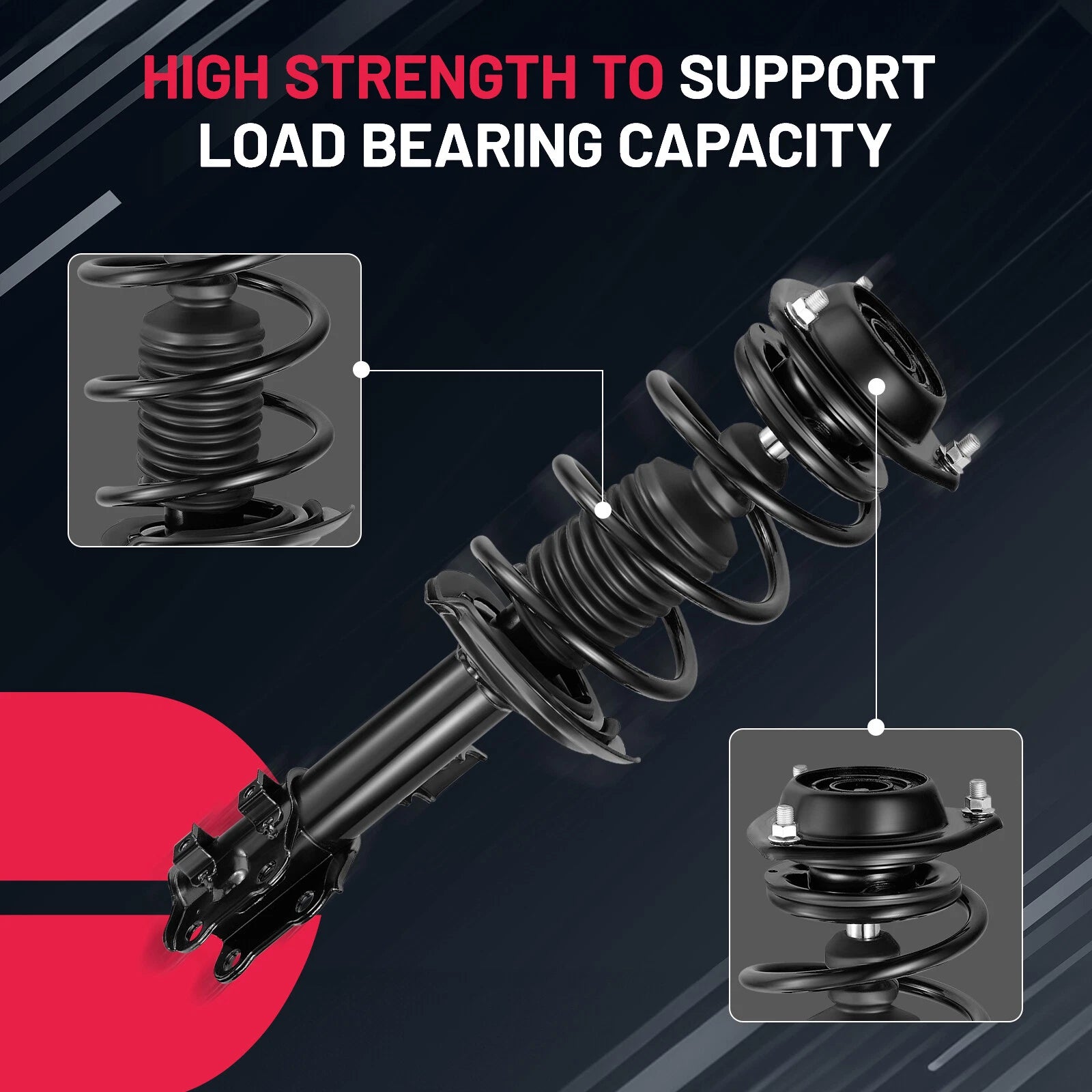 Front Complete Struts Shocks for Hyundai Elantra (2011-2016)