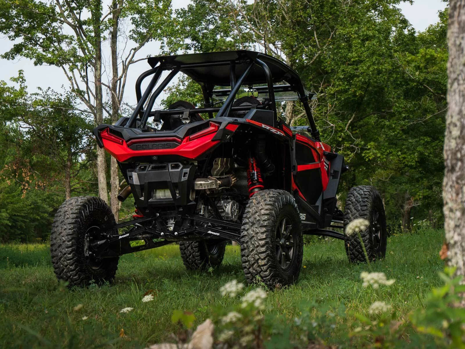 SuperATV Boxed HC Rear Radius Arms for Polaris RZR XP Turbo S (2018–2023)