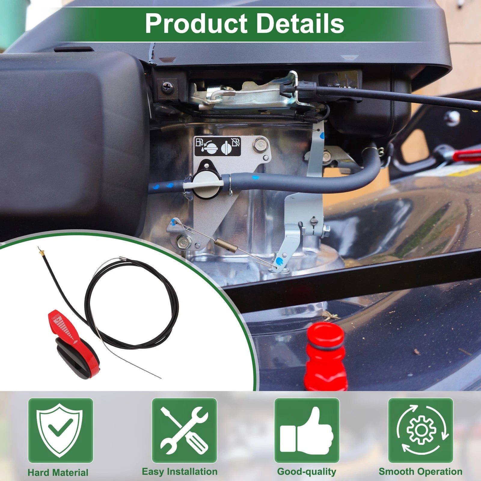 Throttle Cable for Honda Lawn HRR216K2 HRR216K3 HRR216K4 (2002–2006) 7850VG3D01