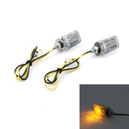 LED Chrome Micro Mini Indicators for Motorcycle (MotorBike)