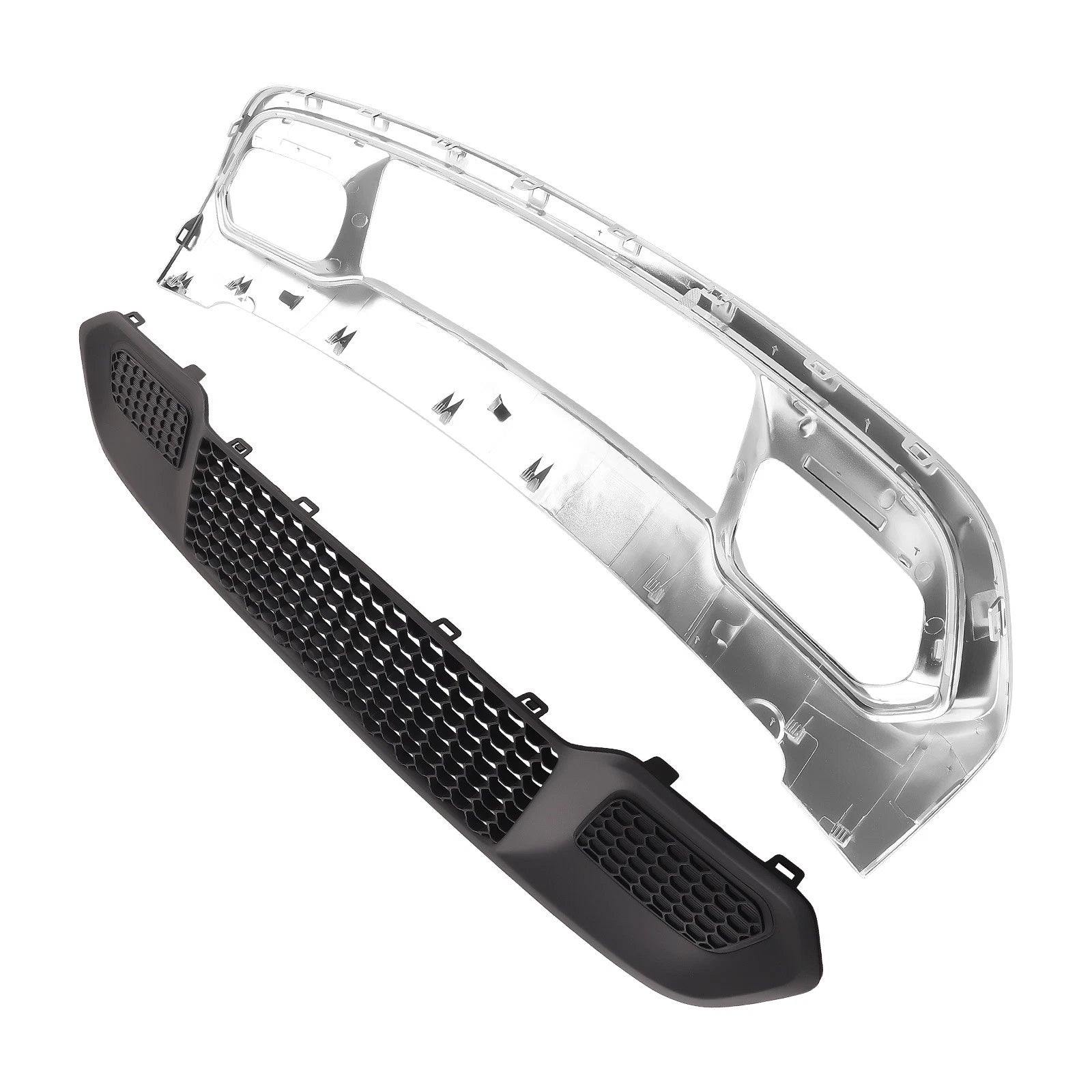 Chrome Bumper Grill Bezel & Grille Kit for Jeep Grand Cherokee (2017–2022)