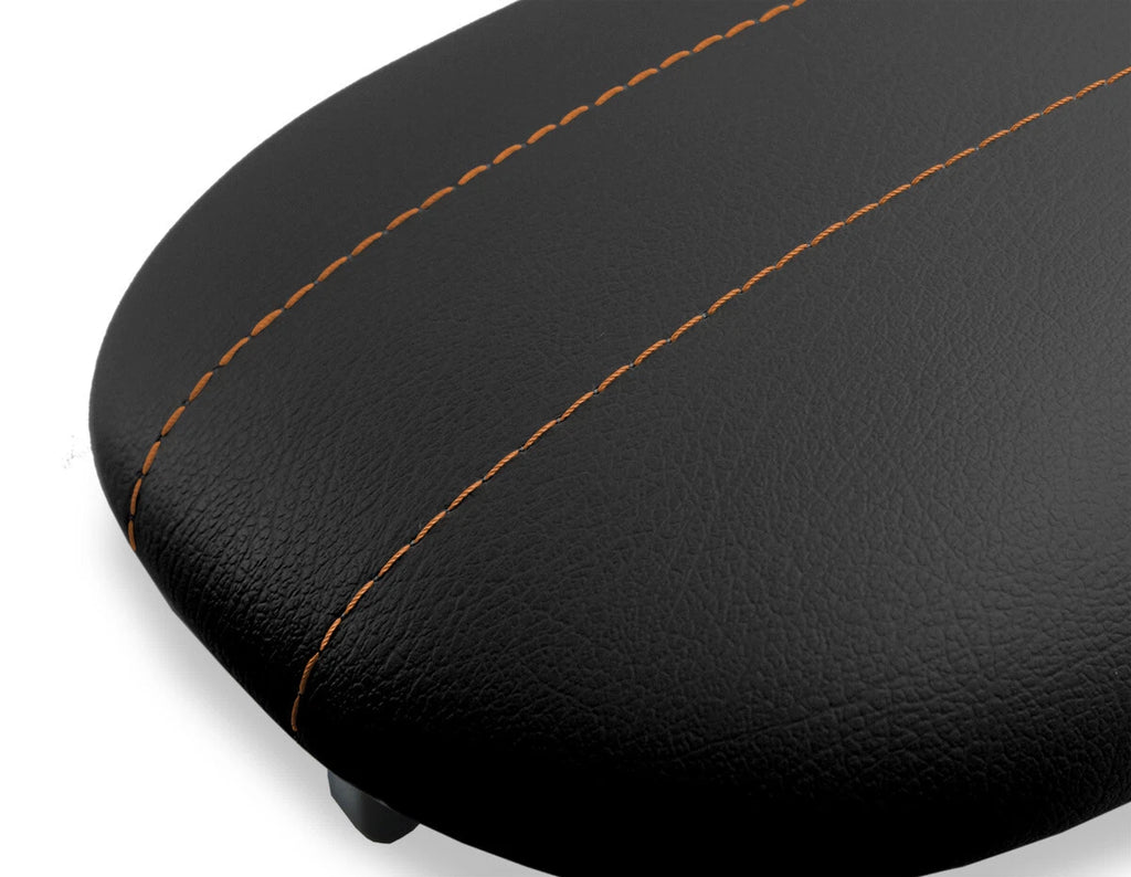 Console Lid Pull Over Cover Leather for Ford Expedition (1997–2002) Orange Stitch