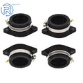 Set of 4 Carburetor Intake Manifold Rubber Boots for Kawasaki Z1 KZ900 KZ1000 (1973–1980)