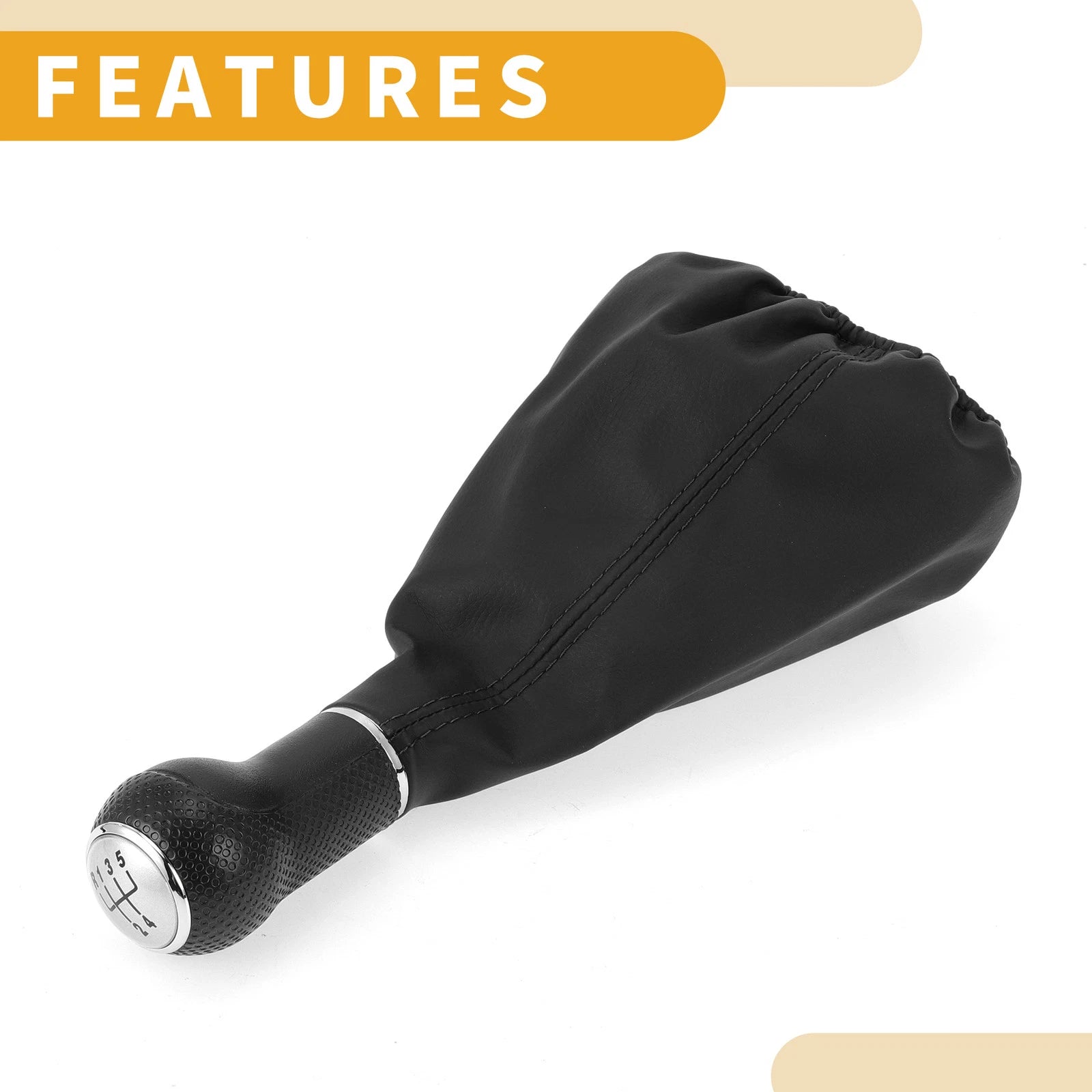5 Speed Gear Shifter Knob with Cover for Volkswagen Polo Classic (1996–2001)