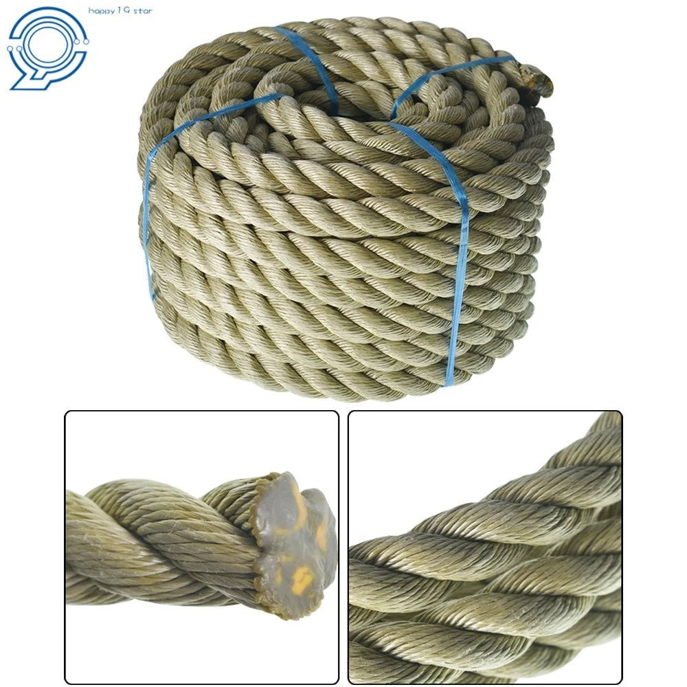 1" x 50' Manila Rope for Arborist Use (3 Strand Twisted)