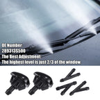 Set of 2 Windshield Washer Nozzles for Nissan Frontier (2005–2023) No.289313S500
