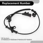 ABS Wheel Speed Sensor for Chrysler 300 (2013-2022) 1 x Rear Right Sensor