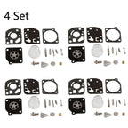 Set of 4 Carburetor Diaphragm Repair Kits for ZAMA C1U C1Q RB-47