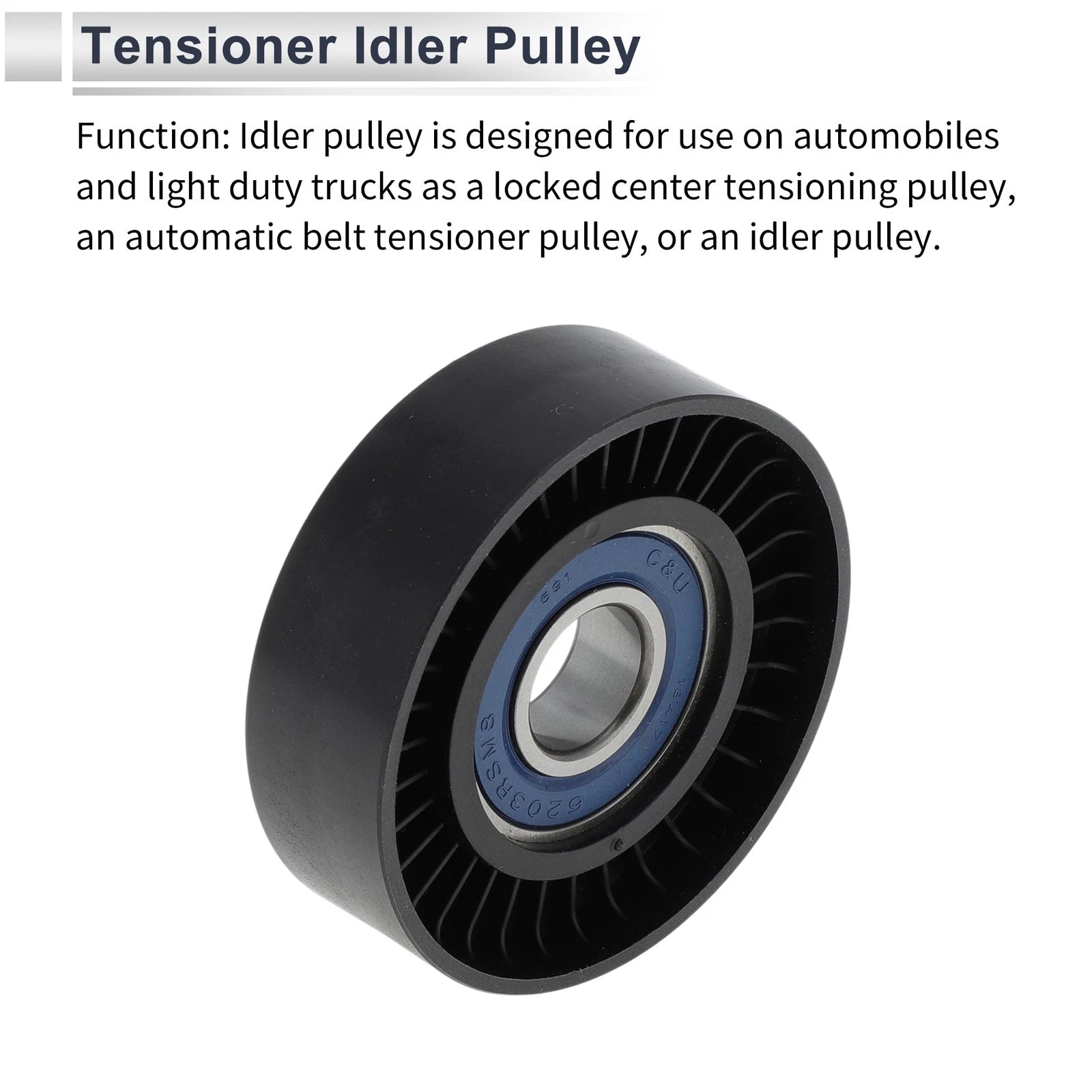 Drive Belt Idler Pulley for Mercedes-Benz A-Class (1997–2014) No.A2662020019