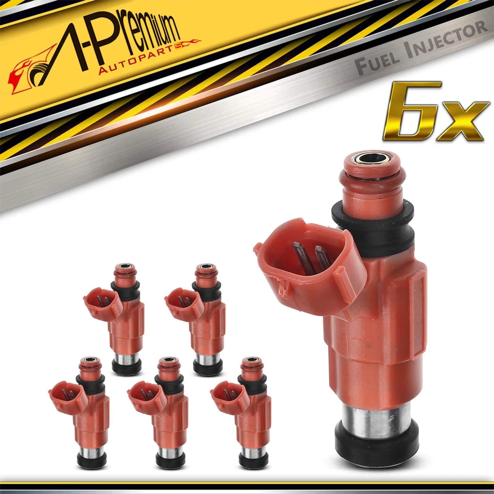 6x Fuel Injector for Mitsubishi Eclipse (2000–2005) Galant (2000–2003)