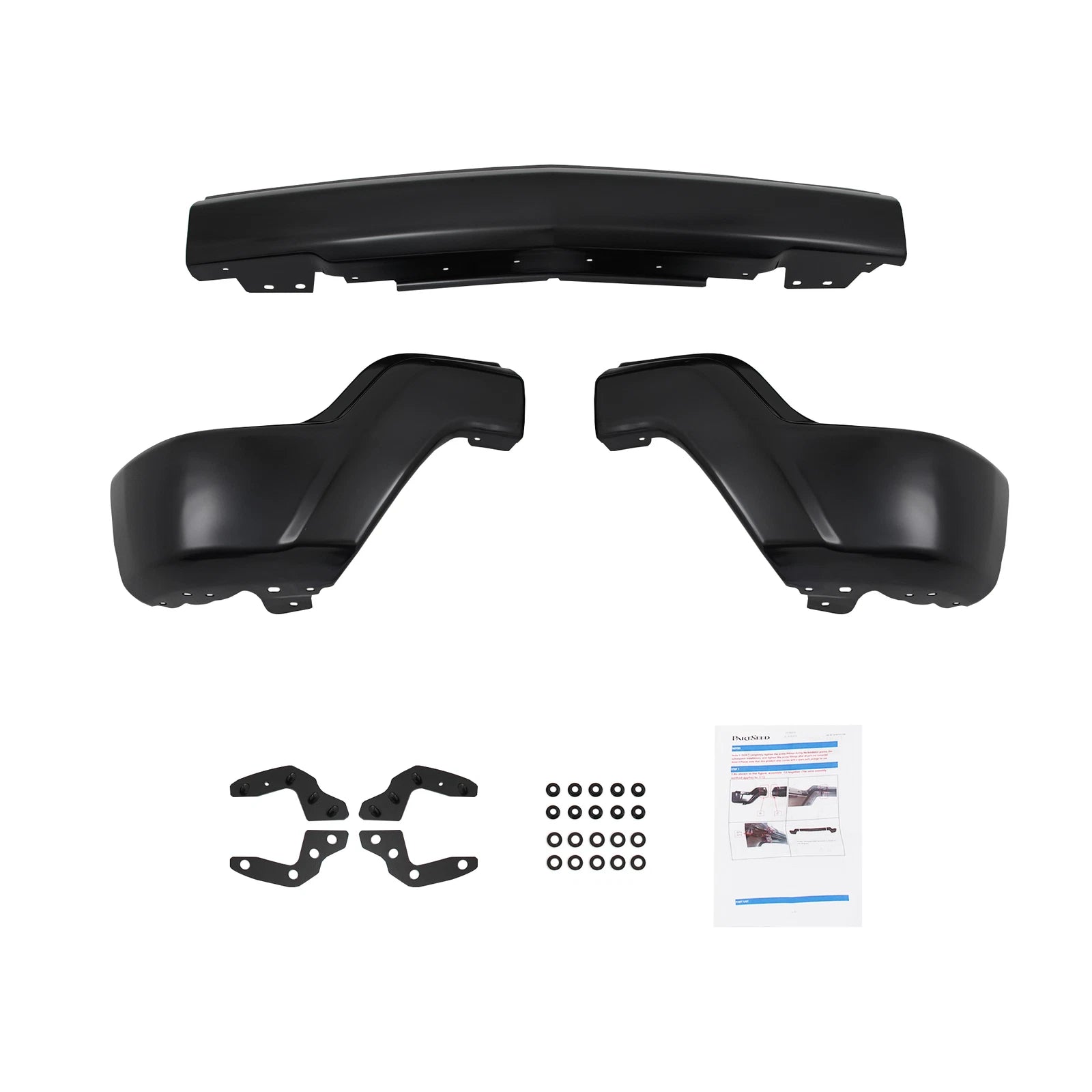 Black Steel Front Bumper Face Bar for Chevy Silverado 1500 (2022–2023)