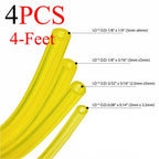 Air Fuel Line Hose Set of 4 for 2 Cycle Engines (16 Feet, Yellow)