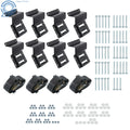 Set of 8 E Track Cargo Straps & 4 Wheel Chocks for E Track System