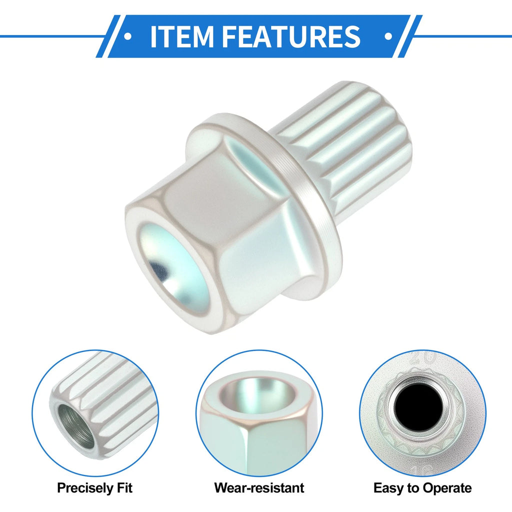 32/16PT Wheel Lock Lug Nut for BMW (Anti Theft Removal Key Socket)