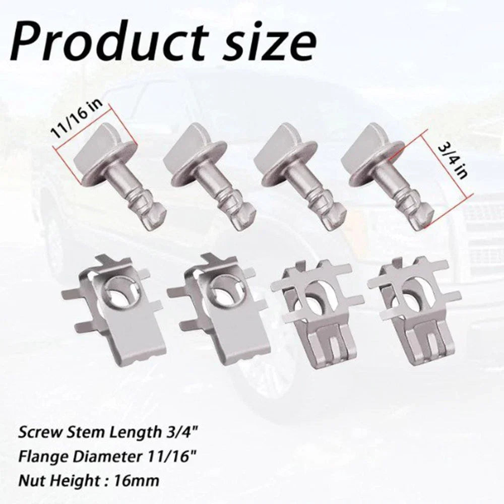 4 x Engine Cover Retainers Hood Clips for Ford F150, Explorer (2004-2023)