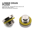 Lower Unit Oil Drain Plug & Gasket for Mercury 40HP-115HP (1990–2023) 10-79953Q2