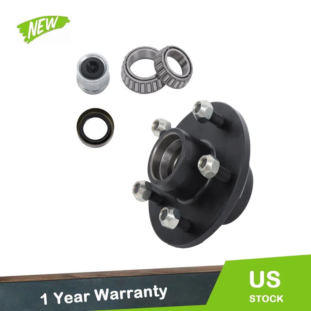5x4.75 Idler Hub with 3500# Bearing Kit for Trailer Axle (Fits Dexter ALKO)