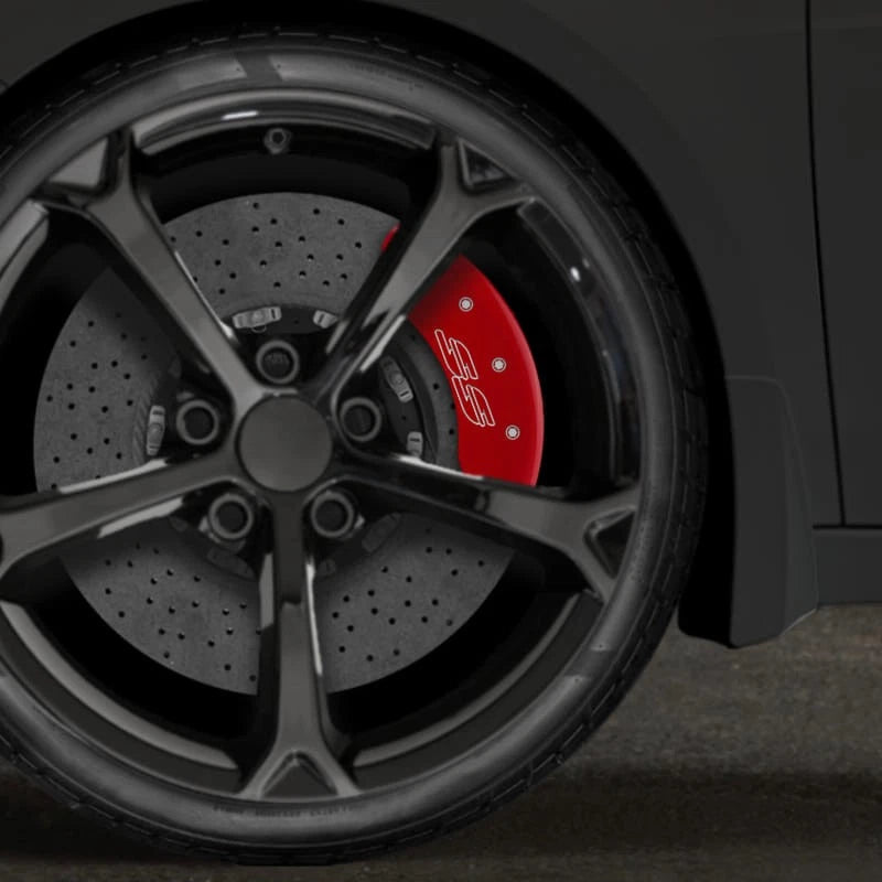 Set of 4 Red SS Caliper Covers for 2000-2005 Chevy Impala by MGP