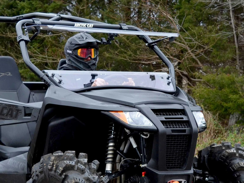 Scratch Resistant Flip Windshield for Arctic Cat Wildcat Trail Sport (2014–2021)