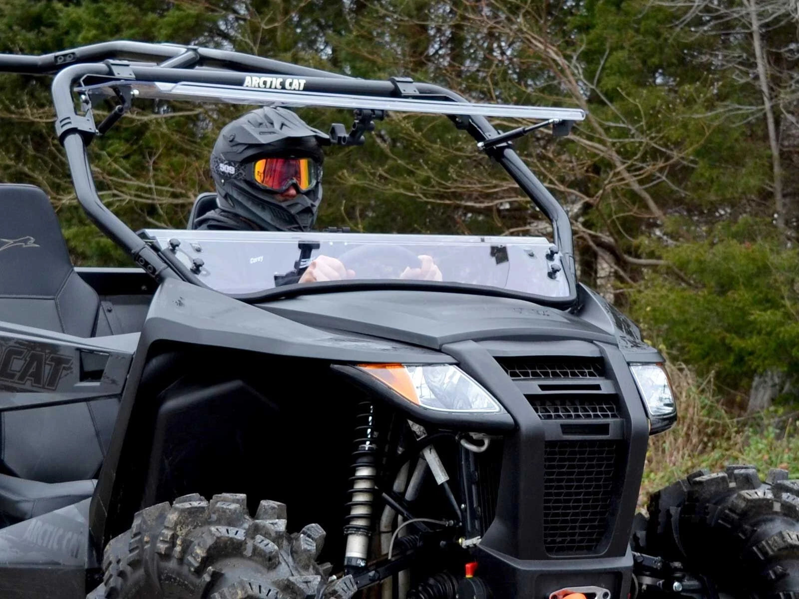 Scratch Resistant Flip Windshield for Arctic Cat Wildcat Trail Sport (2014–2021)