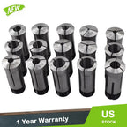 15 Pieces Set 5C Round Collet for TIR 0.0005" Capacity (1/8"-1")