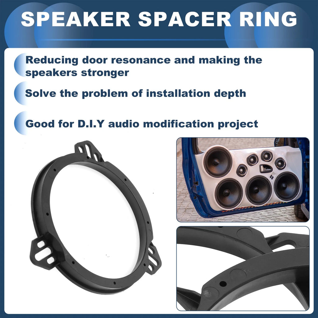 Set of 2 Speaker Spacer Rings for Ford Fiesta (2011–2019)