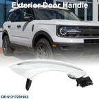 Front Right Exterior Door Handle for BMW F07 White Silver Tone