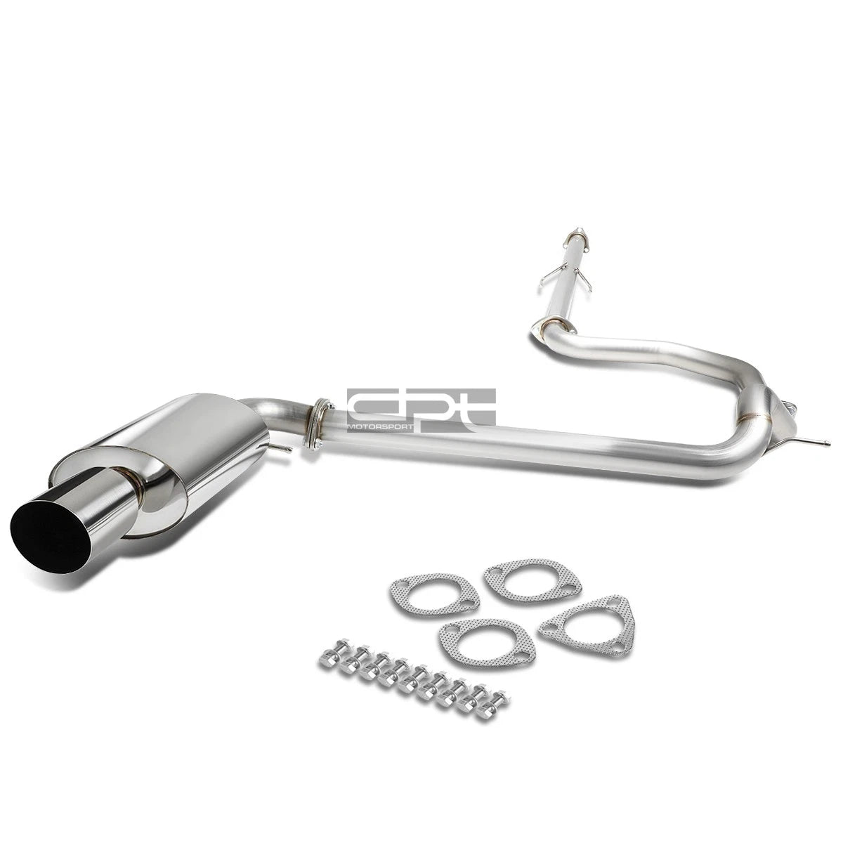 Stainless Racing Catback Exhaust Muffler Tip for Honda Civic Ed Sedan (1989–1991)