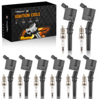 8pcs Ignition Coil & Spark Plug Pack for Ford Mustang Expedition Explorer (2000–2023) DG508