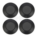 Set of 4 Black Center Hub Wheel Caps for Polaris RZR Turbo XP S/S (2018–2021)