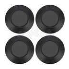 Set of 4 Black Center Hub Wheel Caps for Polaris RZR Turbo XP S/S (2018–2021)
