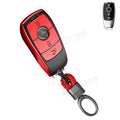 TPU Leather 3-Button Key Fob Case for Mercedes E-Class S-Class (2010–2025)