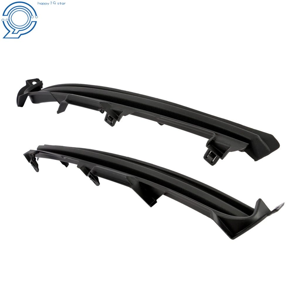 Pair Fog Light Covers for Mazda CX-9 (2016-2023) Black Plastic